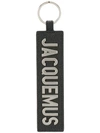 JACQUEMUS JACQUEMUS LOGO PLAQUE KEYRING - 黑色