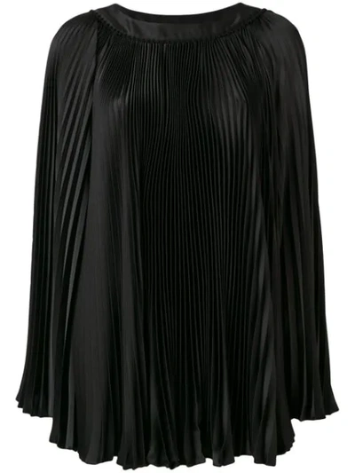 Philosophy Di Lorenzo Serafini Pleated Cape Dress In Black