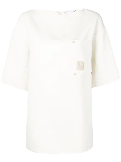 Agnona Cashmere Shorts-sleeve Sweatshirt - 白色 In White