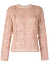 CHLOÉ LOGO EMBROIDERED BLOUSE