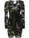 MOSCHINO SHEER BOW-TIE DRESS