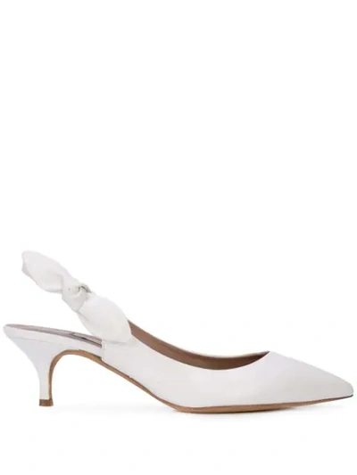 Tabitha Simmons Rise Slingback Pumps In White