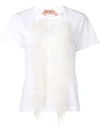 N°21 FEATHER EMBELLISHED T