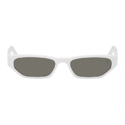 Andy Wolf White Tamayn Sunglasses In C White