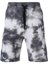 PALM ANGELS TIE DYE JOGGING SHORTS