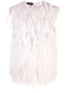 ROCHAS FEATHER FRINGE TOP