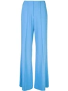 Alice And Olivia Dylan Clean Highwaist Wide Leg Pant In Cornflower