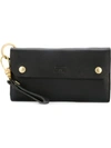 As2ov Oiled Shrink Long Wallet In Black
