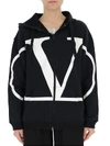 VALENTINO VALENTINO LOGO PRINT HOODIE