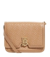 BURBERRY LEATHER LOGO-EMBOSSED TB BAG,14858482
