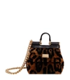 DOLCE & GABBANA MINI LEOPARD-PRINT SICILY BAG,14864231