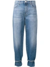 PINKO ANKLE STRAP TAPERED JEANS