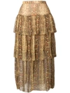 ZIMMERMANN SNAKESKIN PRINT SKIRT