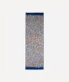 Liberty London Hera Long Silk Scarf In Navy