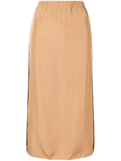 Marni High Waist Skirt In Brown