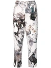 A.F.VANDEVORST MID RISE PRINTED TROUSERS