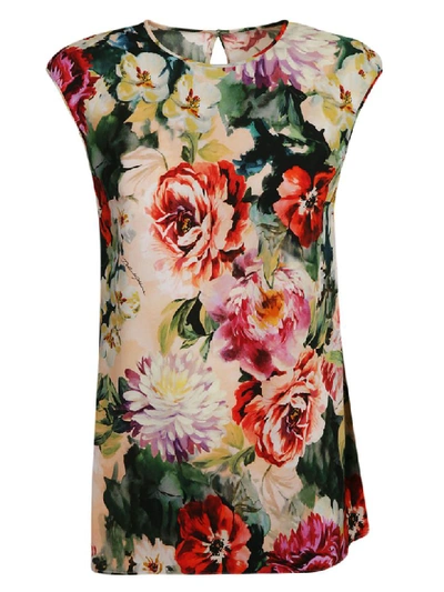 Dolce & Gabbana Floral Blouse In Multicolor