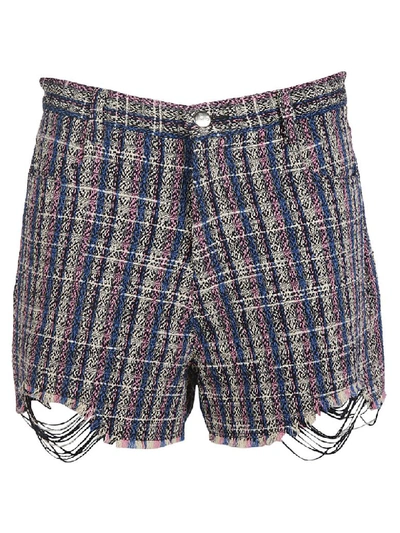 Iro Embroidered Shorts In Blue