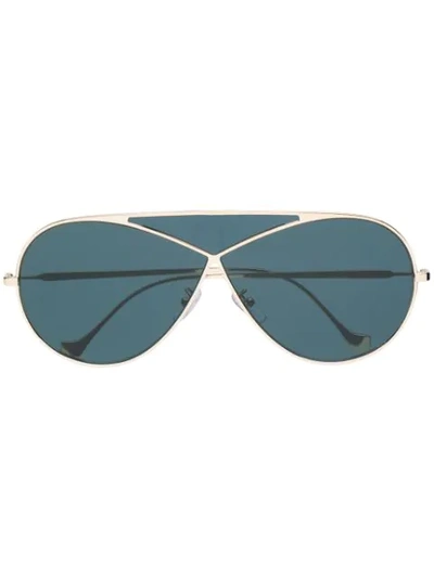 Loewe Pilot Puzzle Aviator Sunglasses - 蓝色 In Blue