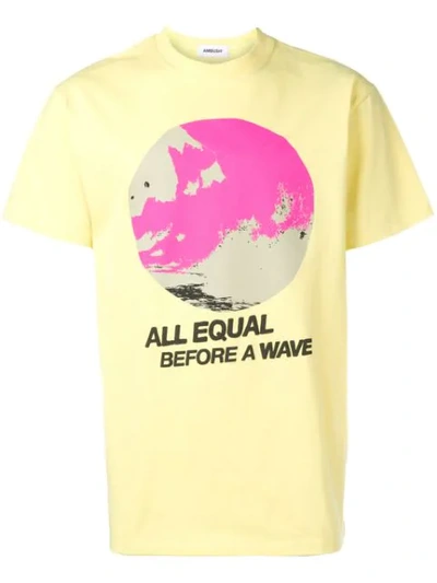 Ambush Graphic Print T-shirt In Yellow