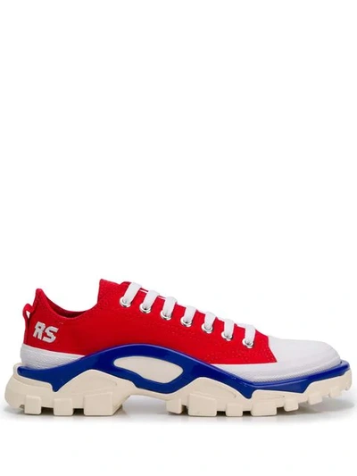 Adidas Originals Raf Simons For Adidas Women's Rs Detroit Runner Low-top Sneakers In Red