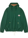 GUCCI HOODED COTTON JACKET WITH PATCH