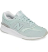 New Balance Women's 997 Casual Shoes, Green In White Agave