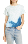 RE/DONE ROLL HEM TIE DYE TEE,024-2WCRHT