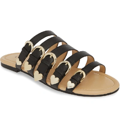 Katy Perry Nikki Strappy Slide Sandals Women's Shoes In Black