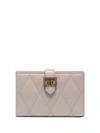 GIVENCHY IVORY QUILTED LEATHER ENVELOPE PURSE