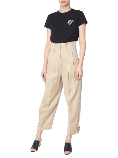 Givenchy Light Viscose Canvas Cargo Pants In Beige