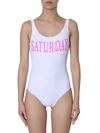 Alberta Ferretti White Saturday Swimsuit In White