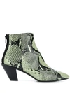 A.F.VANDEVORST SNAKESKIN-EFFECT BOOTS