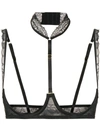 Maison Close Le Petit Secret Naked Breast Bra In Black