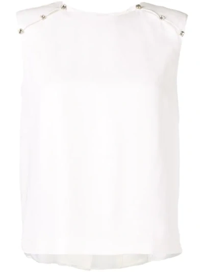 Dice Kayek Embellished Detail Blouse In White