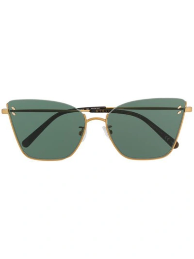 Stella Mccartney Cat Eye Sunglasses In Gold