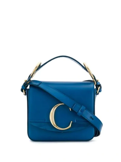 Chloé Mini C Bag In Blue