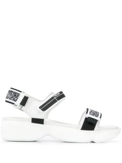 Prada Cloudbust Sandals In White