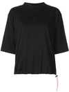 Ben Taverniti Unravel Project Drawstring T-shirt In Black