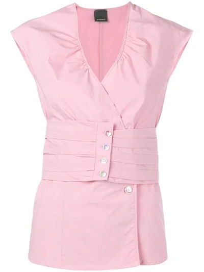 Pinko Button In Pink