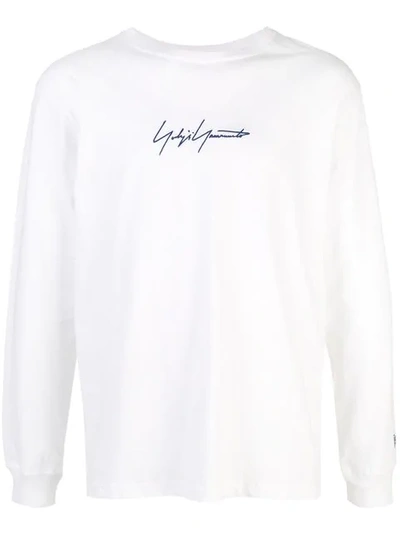 Yohji Yamamoto White Logo Top - 白色 In White