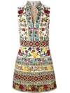 ALICE AND OLIVIA FLORAL EMBROIDERED DRESS