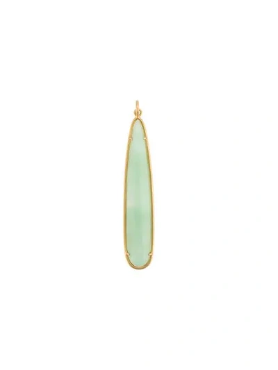 Irene Neuwirth Chrysoprase 18k金泪滴形吊饰项链 - 绿色 In Green