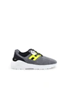 Hogan Active One Grey Suede Sneakers In Grey