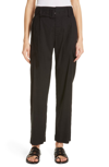 VINCE BELTED LINEN BLEND PANTS,V571221643