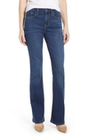 Jen7 By 7 For All Mankind Mid-rise Slim-fit Bootcut Jeans In Classic Medium Blue