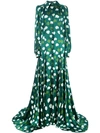 CAROLINA HERRERA FLOWER PRINT SHIRT DRESS