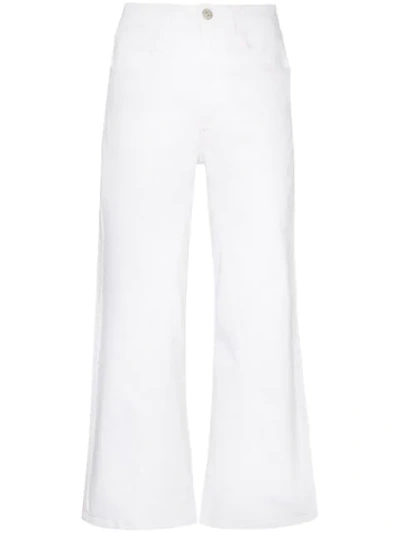 3x1 Aimee Wide-leg Cropped Jeans - 白色 In White