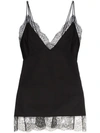 KHAITE CARRIE LACE-TRIM COTTON TANK TOP