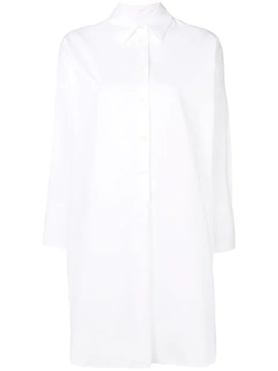 Alberto Biani Plain Shirt Dress - 白色 In White